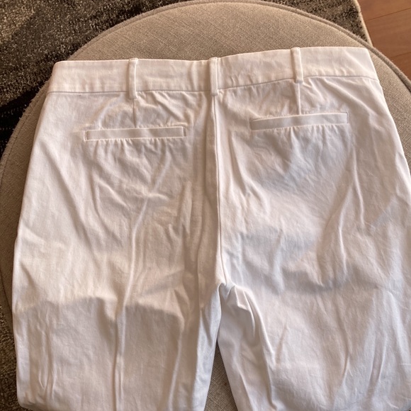 Alfred Sung White Cotton Pants Size 8 - Picture 5 of 6